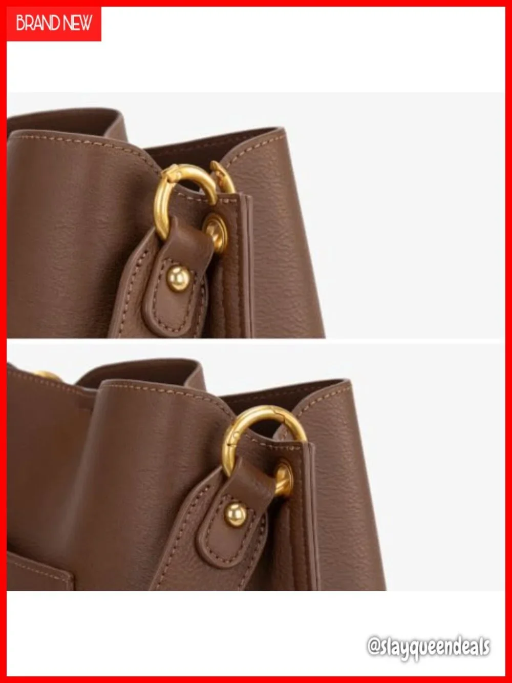Soft PU Leather Medium Hobo Bag For Women 3 Compartments Shoulder Purse